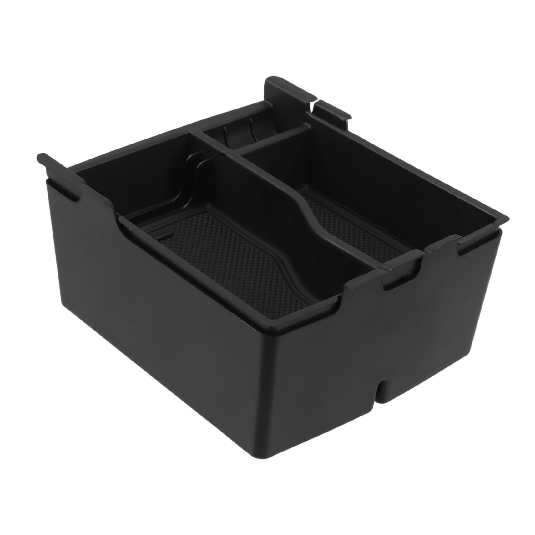 PLAFOPE Organizer Consolle Centrale Auto con Doppio Vassoio Contenitore Portaoggetti per Bracciolo Veicolo Box Immagazzinaggio Abs Resistente per Viaggi Quotidiani e Lunghi