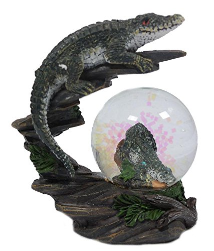 PIA International Glitzerkugel Krokodil Schneekugel Tier Tiere Krokodile Schneekugeln Echsen Cover