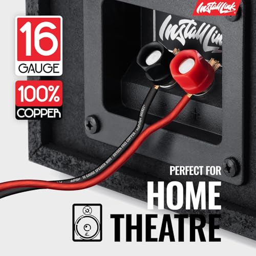 Install Link 16 AWG Gauge Speaker Wire Cable (OFC) Stereo, Car or Home Theater (100 Feet) by Install Link - Image 2