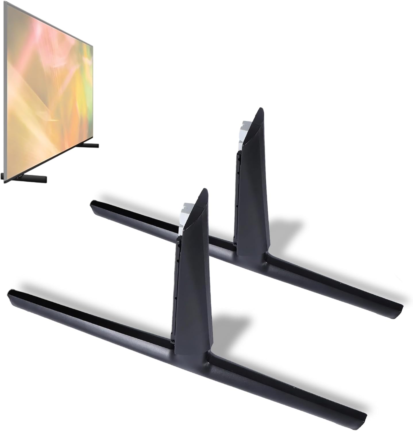 85" AU8000 TV Stand Legs Compatible with Samsung 2021 AU8000 CU8000 Q60A Q6DA HQ60A Series 4K UN85AU8000FXZA UN85CU8000FXZA QN85Q60AAFXZA QN85Q6DAAFXZA HG85Q60AANF TV for BN63-19335A