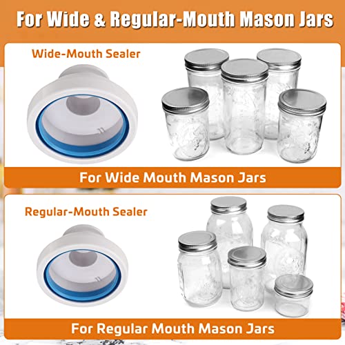 Jar Sealer Kits For Foodsaver Vacuum Sealer Food Storage With Two Accessory Hoses For Mason Jars With Regular And Wide Mouth, Additional Accessory Hose Compatible With More Foodsaver Sealers #TOP3
