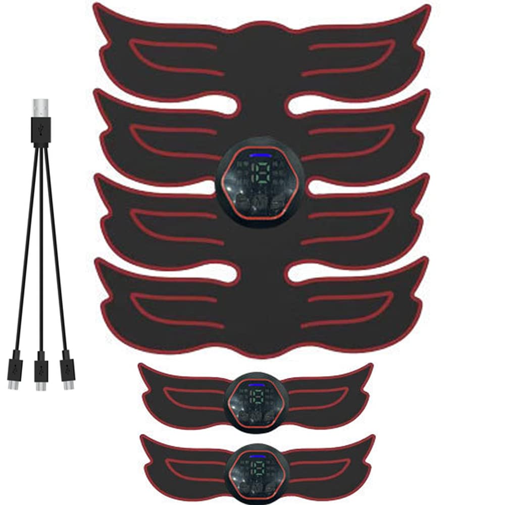 XININ 6 modalità ABS ABS Addominal Muscle Trainer Smart Digital Display Digitale Ricaricabile Addominal Muscle Stimolatore EMS Massage Belt Belt Home Belt Fitness