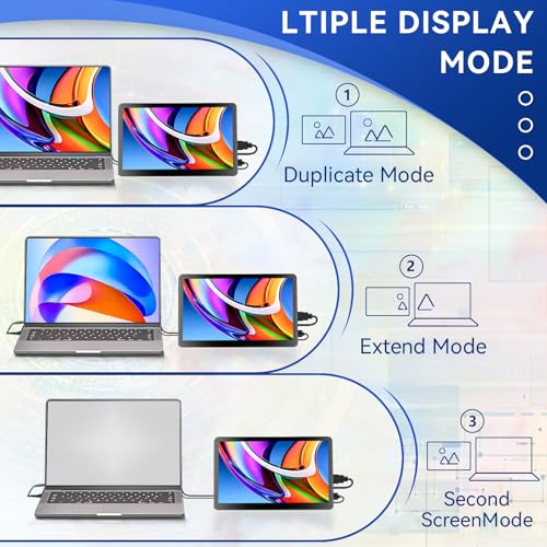 Image of HAMTYSAN 7'' Small HDMI Monitor 800x480 Raspberry Pi Screen with Case Second /Extend Screen for Raspberry Pi 5 /4 /3 Win11 /10 /8 /7, Plug & Play, Dual Speakers, Non-Touch