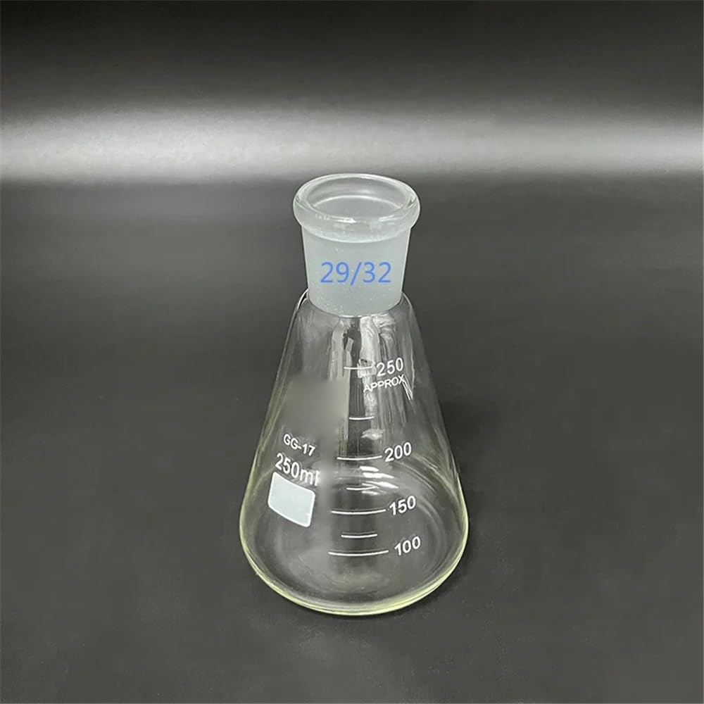 Matraz Erlenmeyer de vidrio de borosilicato de 100-10 000 ml, 29/32, for química de laboratorio.(300ml)