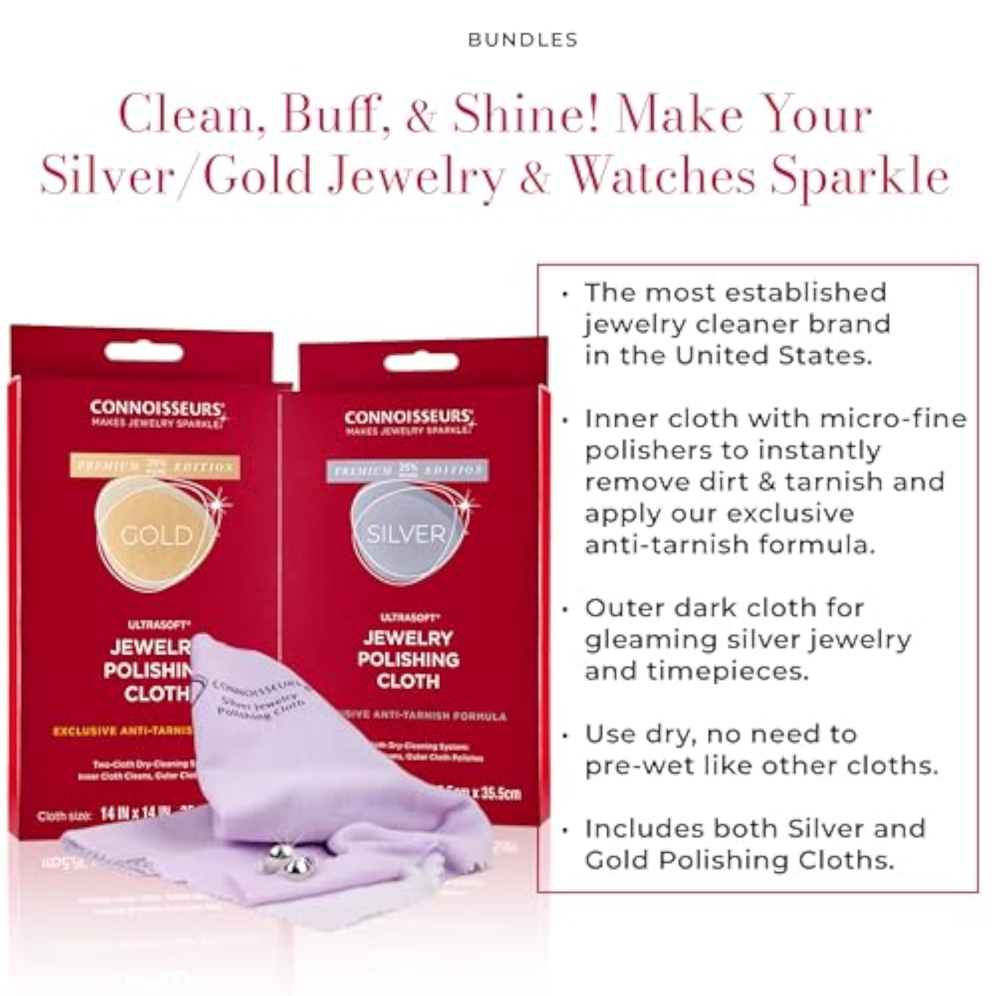 Extra Large Gold and Silver Jewellery Polishing Cloth