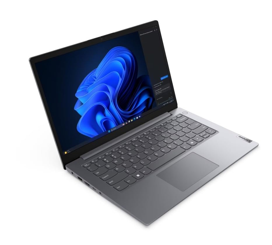Image of Lenovo V14 G5 IRL 14 inch FHD Laptop | 13th Gen Intel Core Processor | 8GB DDR5 RAM | 512GB SSD | Windows 11 | Wi-Fi 6 | Thin & Lightweight Business Laptop | Luna Grey