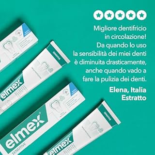 ELMEX Dentifricio Sensitive Denti Sensibili, 2 x 75ml