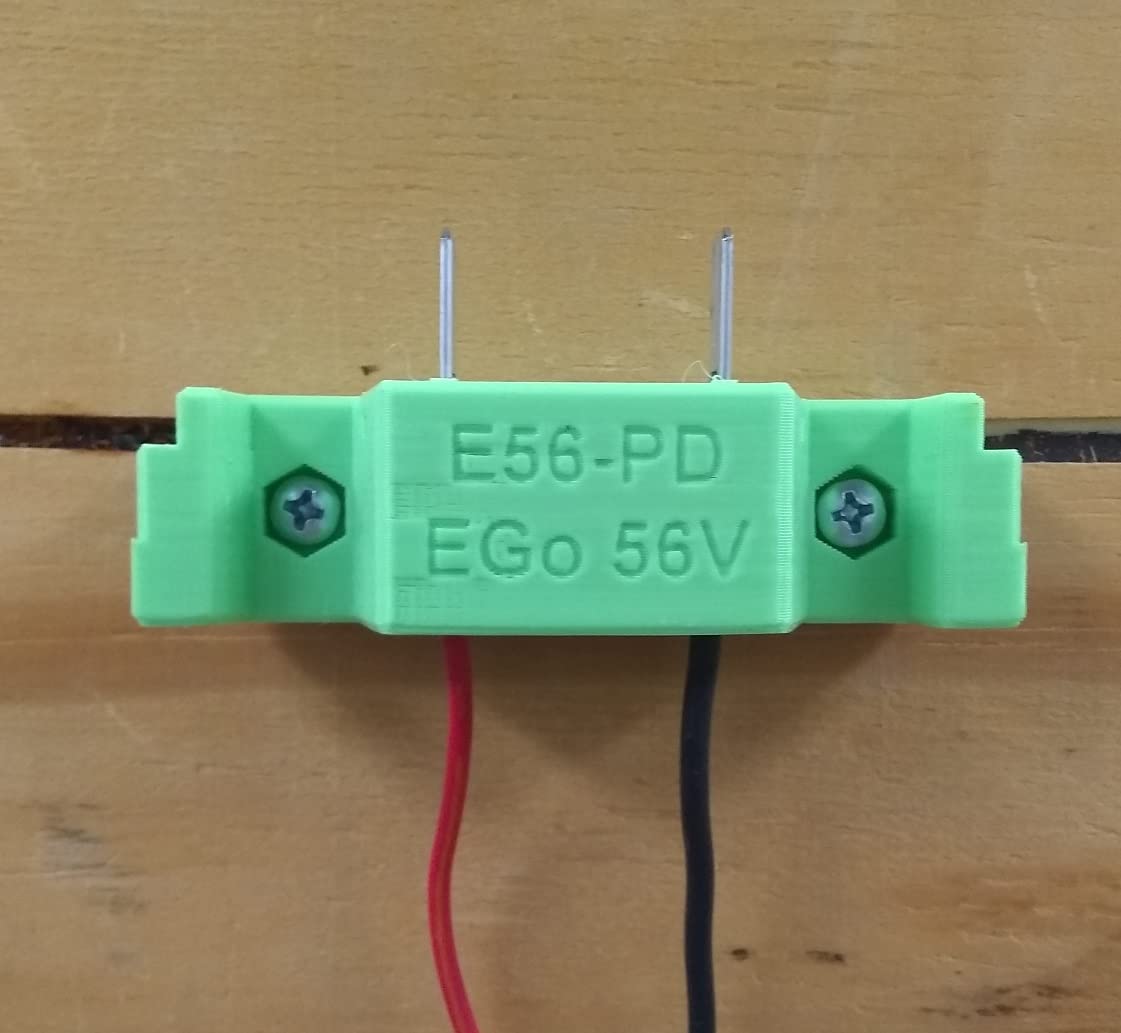 Made by Mitchell 56V Battery Adapter Power Dock - Ego Battery Power Mount - Lawn Mower Garden Blower Trimmer Snow Thrower- 14 AWG Wires - PN: E56-PD