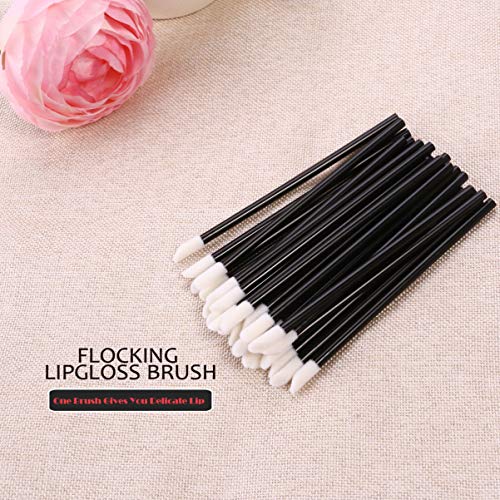 HEALLILY 200Pcs Escova Labial Descartável Escova Labial Portátil Aplicador Viagem Batom Portátil Glo