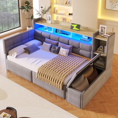 Tagesbett, Daybett, Schlafsofa, 90 × 190 cm, mit zwei...