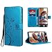 Produktbild Yokata für Samsung Galaxy S20+ Plus Hülle Premium Leder PU Handyhülle Flip Case Wallet Lederhülle Klapphülle Klappbar Silikon Bumper Schutzhülle Magnetisch Standfunktion Tasche - Blau