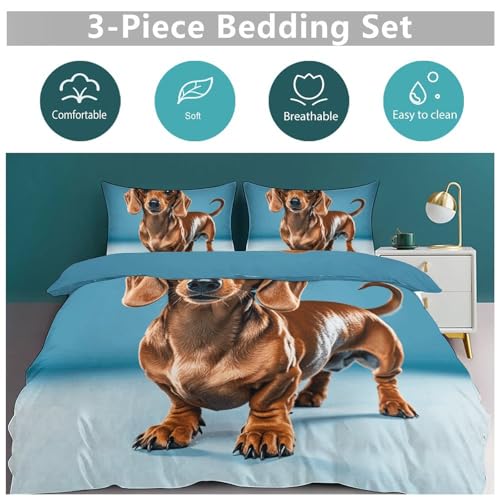 Parure de lit teckel couette chaude grand lit résolvant les nuits fraîches