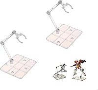 TSY TOOL HG144 Action Figure Stands 2-Pack - Clear Display Holders for 6-8" Gundam, SHF, Marvel, DC Figures
