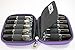 Essential Oil Carrying Case Holds 10 Bottles Perfect for Roller Bottles 5ml - 10ml Multiple Colors! (2 Pack, Purple)