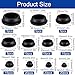 130Pcs 11 Sizes Rubber Plugs for Round Holes,1-1/2
