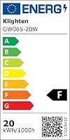 Klighten LED fali lámpa dimmelhető távirányítóval és APP vezérléssel, 61cm, 20W, fehér 10