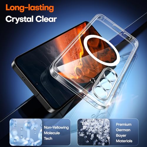 Coque pour S25 Plus antichoc fine transparente compatible MagSafe - 5