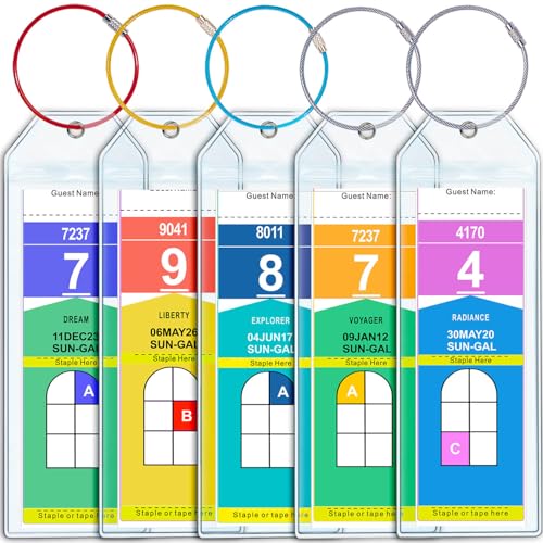 Cruise Luggage Tag Holder for Royal Caribbean & Celebrity 5 Pack Cruise Ship Essentials 2026 Waterproof Cruise Must Haves Durable