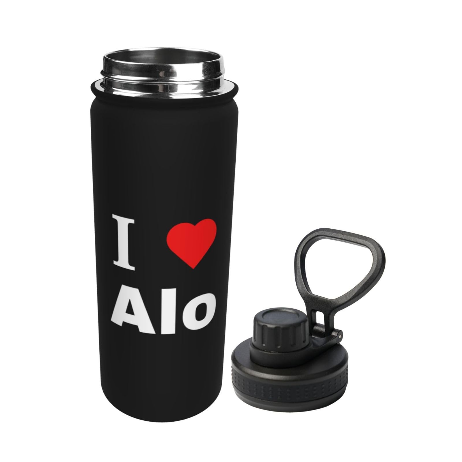 Amazon.com: ZKLCRYTR I Love Alo Water Bottle 18OZ Stainless Steel 
