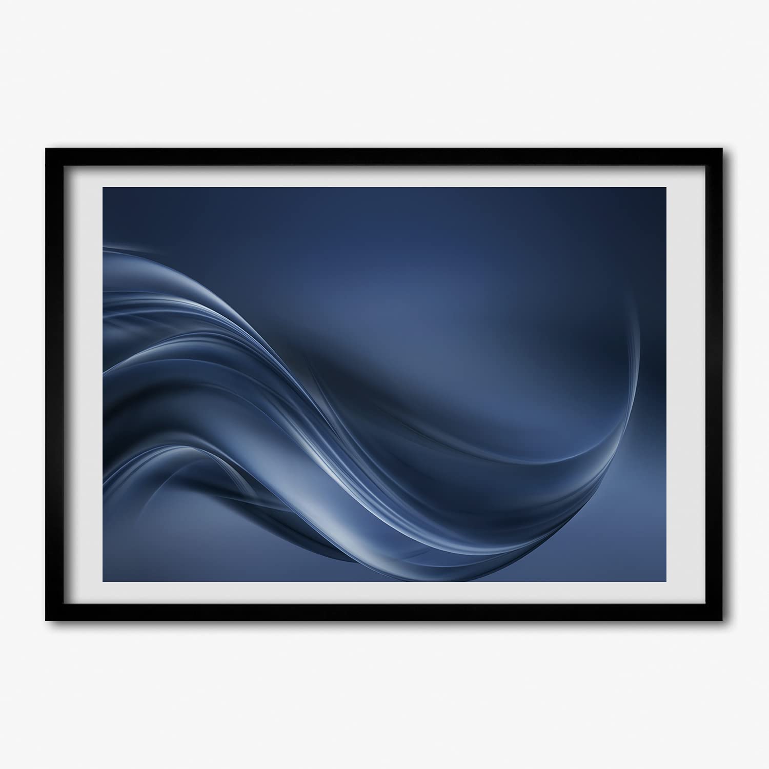 Cadre affiche 70x50 cm en bois MDF gris pour protéger un tableau moderne - 6