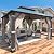 YOLENY 12' x 14' Hardtop Gazebo, Permanent Outdoor Aluminum Patio Gazebo with Aluminum Composite Double Roof for Patio Lawn and Garden, Curtains and Netting Included