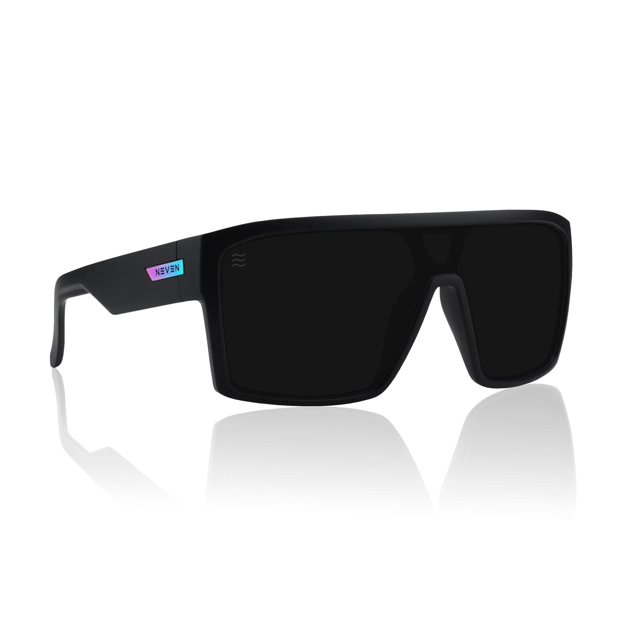 NEVEN Slater Shield Sunglasses - TR90, Polarized Outdoor Shades, L/XL Fit | Beach sunglasses – Shield-style frame – UV400 protection – 5-barrel hinges – Saltwater-resistant build