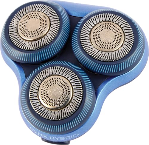 Remington Rotary Shaver Replacement Head Compatible with Remington Limitless X7 Shaver, Titanium Twin Track Blades