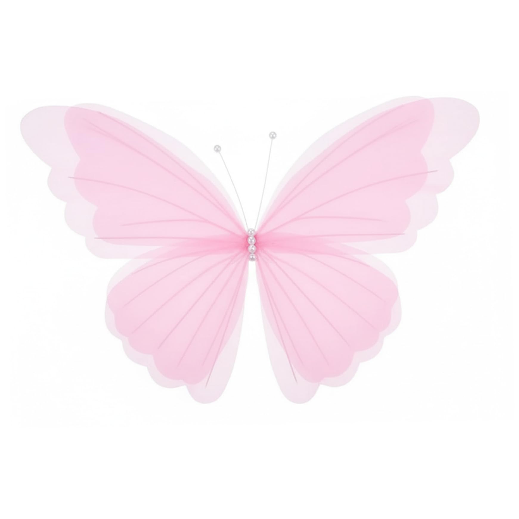 Mariposa de malla gigante con luces para transformar paredes vacías en banquetes
