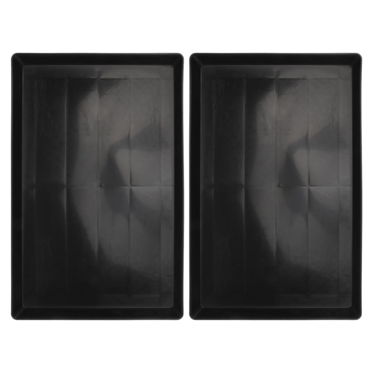 Veemoon Dog Crate Tray Replacement 2pcs Thickened Plastic Pet Trays with Leak-proof Fit Large Capacity Suitable for Dog Cages and Small Animal Pet Cages for Easy Cleaning