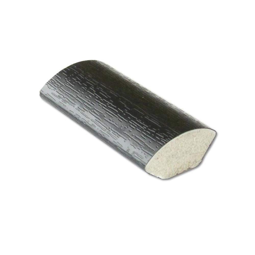 uPVC Plastic Quadrant Trim - Window/Tile Beading - 17.5mm x 1m Length x 5 Pack - Black