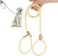 Guia Cachorros Unificada para Adestramento Passeio Pet Cães Resistente Coleira Corda 1,5/1,8 metros (Amarelo, 6mm*150cm)