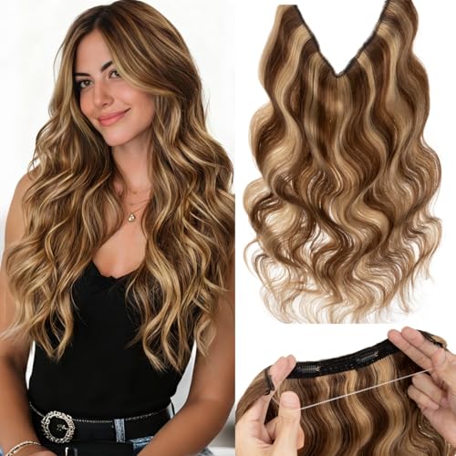 Rich Choices Wire Hair Extensions 16 Inch Wavy Remy