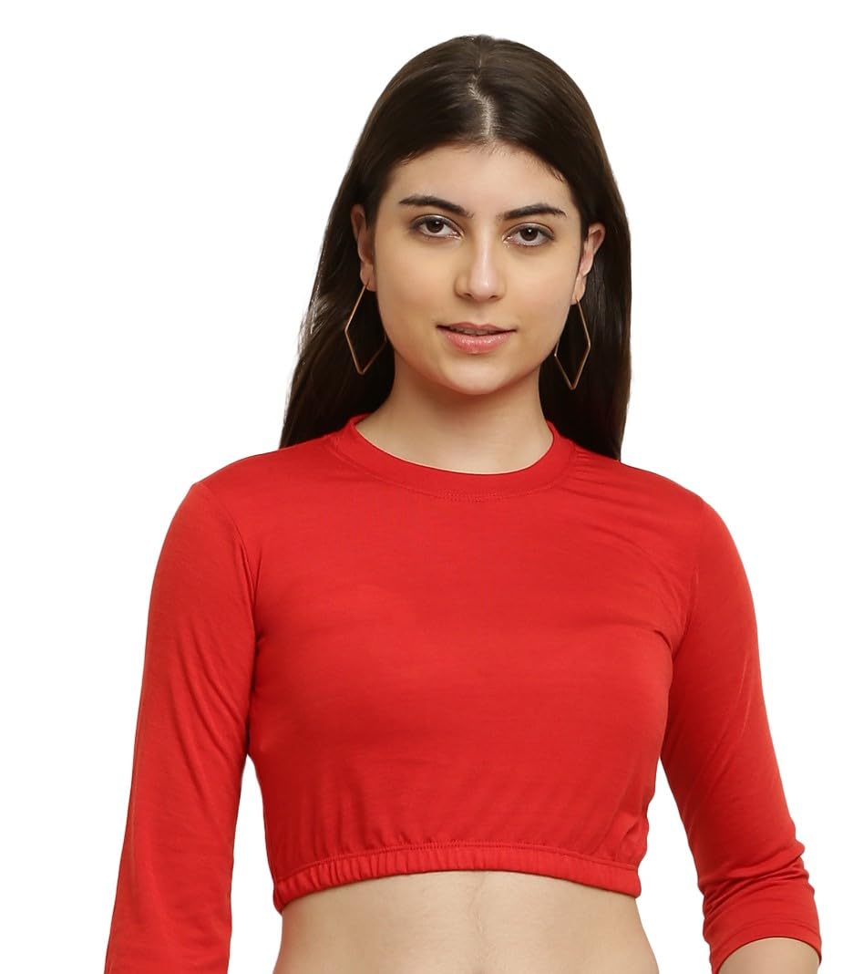 Women's Casual Long Sleeves Round Neck Stylish Top || Small to 10XL || 12 Colours ||-picture-40