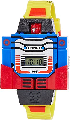 Image of SKMEI Transformers Optimus Prime Robot Watch for Kids - Digital Display, Durable Design, Adjustable Strap, Fun & Educational Timepiece, Ideal Gift for Boys & Girls