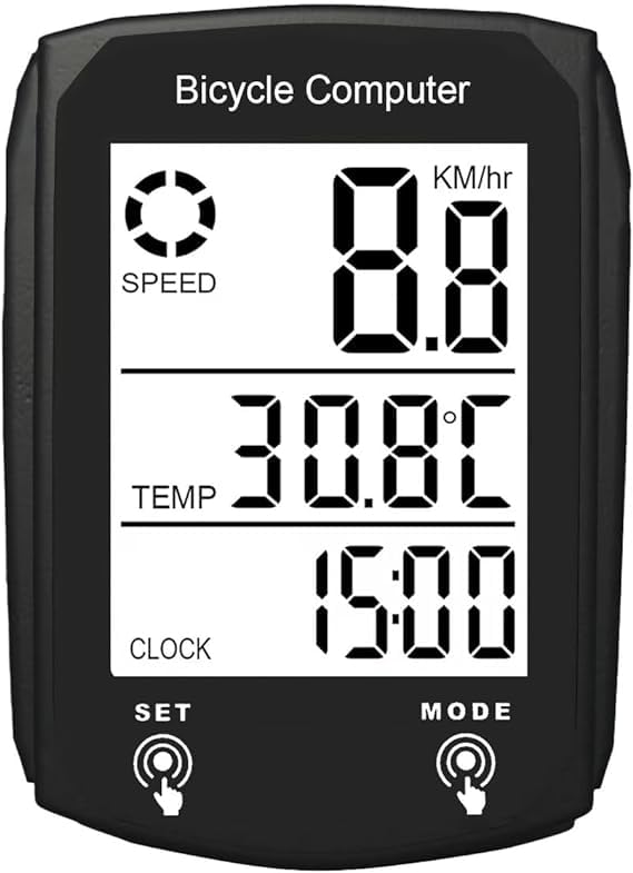 Sensor de velocidad de computadora para ciclismo, sensor de RPM para ciclismo, computadoras, odómetro digital, pantalla LCD impermeable