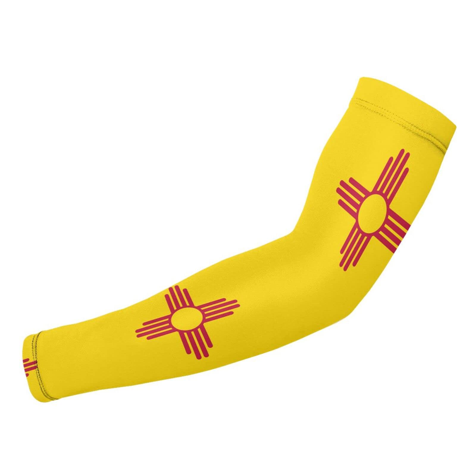 ZGXJJPP New Mexico Arm Sleeves for Men or Women - Tattoo Cover Up - Cooling Sports Sleeve for Basketball Golf Football