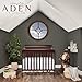 Dream On Me Aden 4-in-1 Convertible Mini Baby Crib in Espresso, GreenGuard Gold & JPMA, Sustainable Pinewood, Non-Toxic Finish, 3 Mattress Heights, Converts to Mini Day & Twin-Size Bed