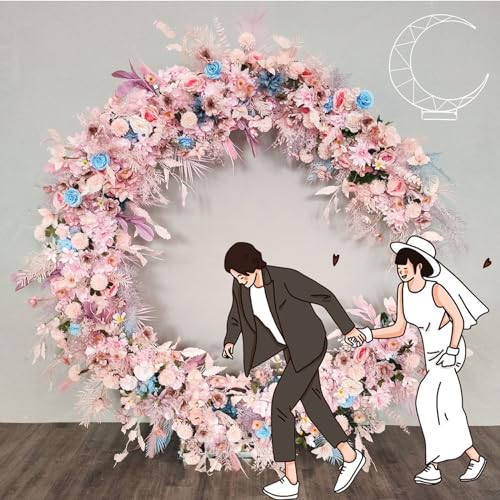 Porte arquée en croissant, structure stable pour arche de mariage - 2