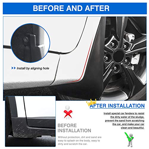 Image of Autorder Mud Flpas Splash Guards for Kia K5 2021 2022 2023 2024 2025 Accessories Mudflap Fender Flares Front and Rear Mud Guard Set 4PCS
