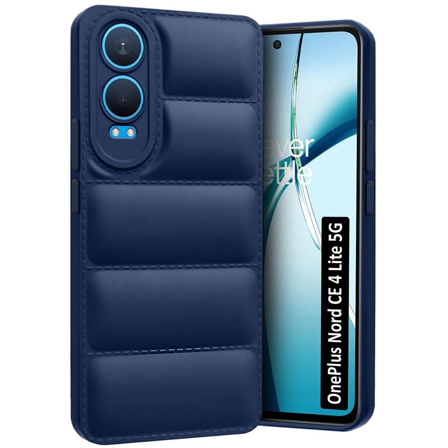 Fashionury Back Case for OnePlus Nord CE 4 Lite 5G | Camera Protection Liquid Silicon Puff Case All Side Shock Proof Rubberised Back Case for OnePlus Nord CE 4 Lite 5G (Blue) (B0D8Y4CGL7) Amazon Price History, Amazon Price Tracker