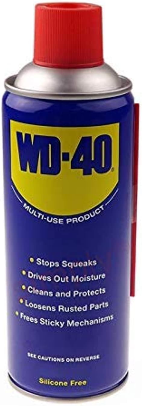 WD 40 Multi-Use 330ml Spray Aerosol Can All-Purpose Lubricant, Cleans Rust, for Home & Workshop Use