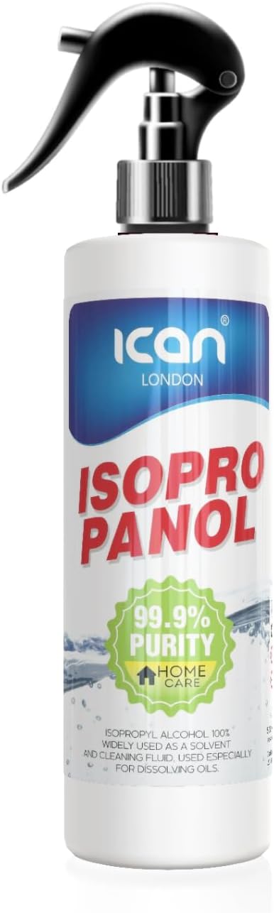 ican London Isopropanol Alcohol / 99.9% Pure Isopropyl Alcohol Cleaning Fluid 500ml Spray
