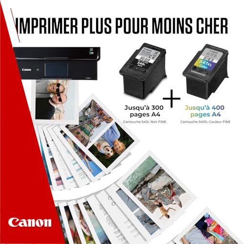 Canon PG-540XL + CL-541XL Fine Cartouches d'encre d'origine + Papier Photo