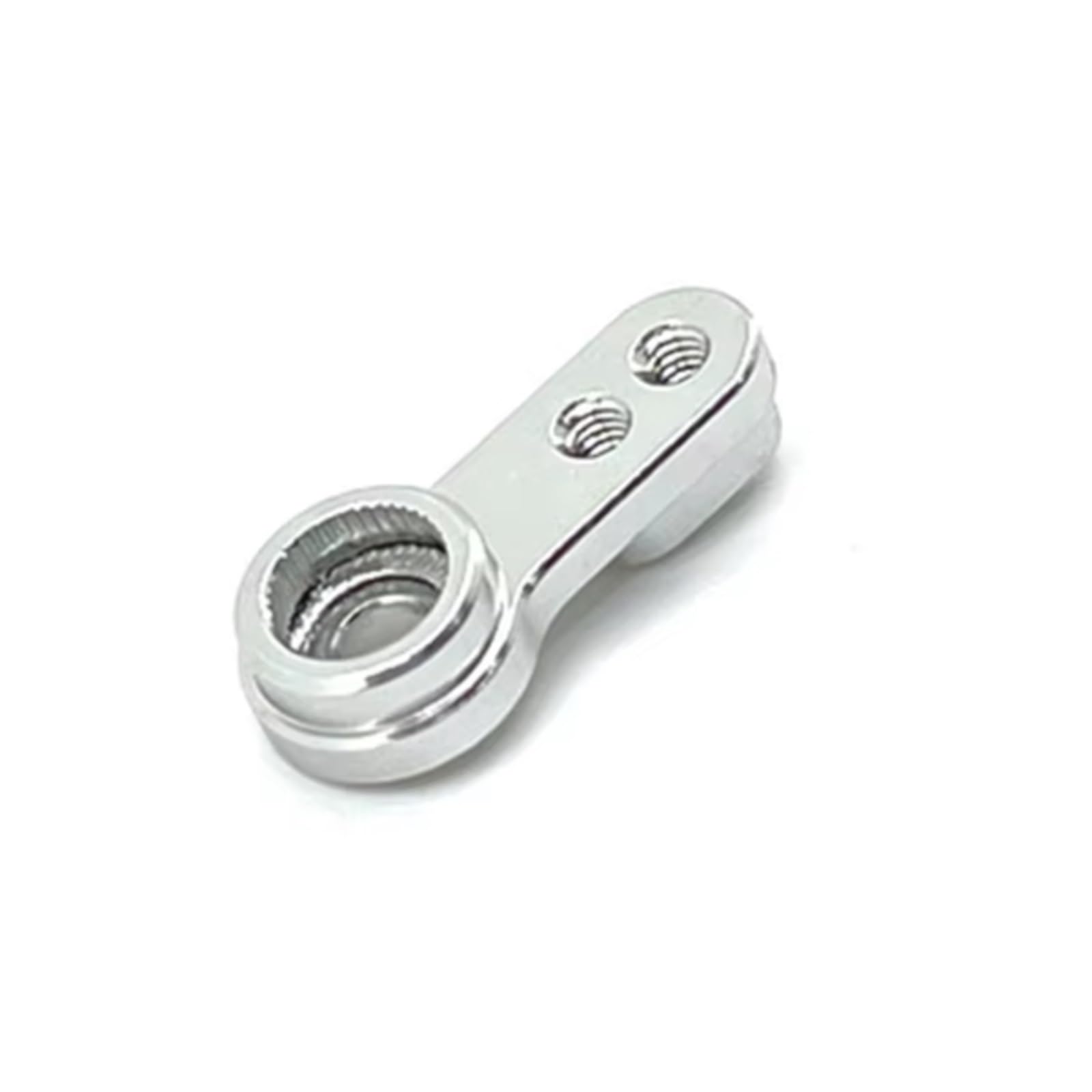 RC Upgrade Accessories for FMS for FCX24 1/24 Metal Servo Arm Servo Horn RC Crawler Car Upgrade Parts Spare Accessories(Silver)