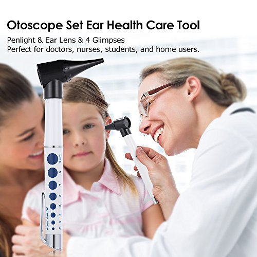Otoscope--Bysameyee-Portable-Otoscope-for-Doctors-Nurses-Students-Handheld-Ear-Care-Microscope-Tool-Set-with-4-Otoscope-Tips