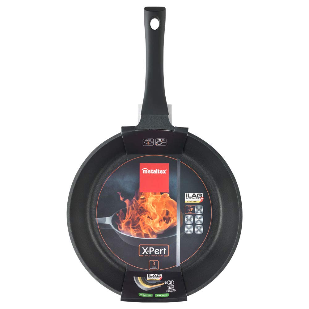 METALTEX 310530000 SARTEN ALUMINIO FUNDIDO XPERT 30 CMS, szczegółowo opisane, czarne