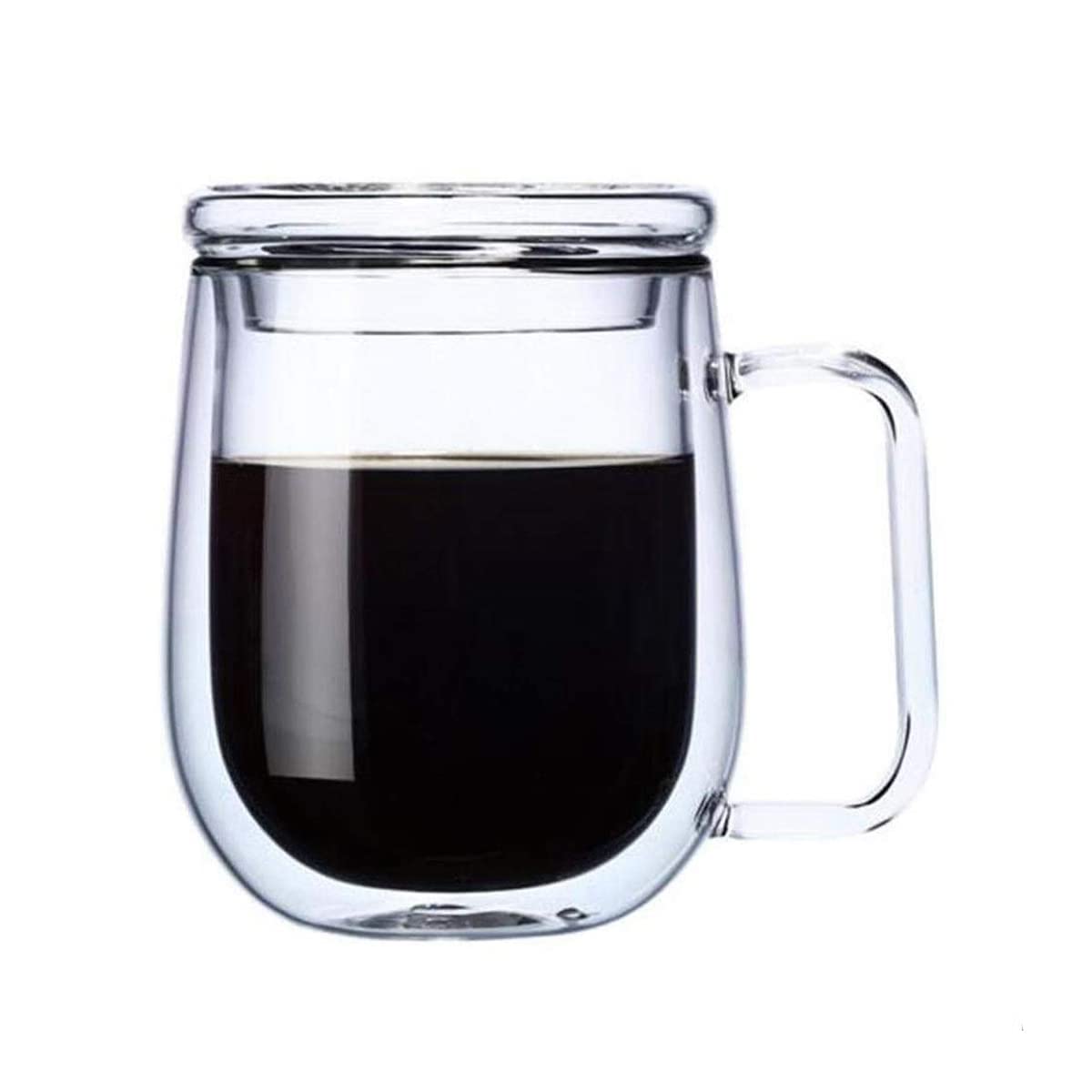 Elegant Glass Coffee Mugs - Double Walled & Heat Resistant -1