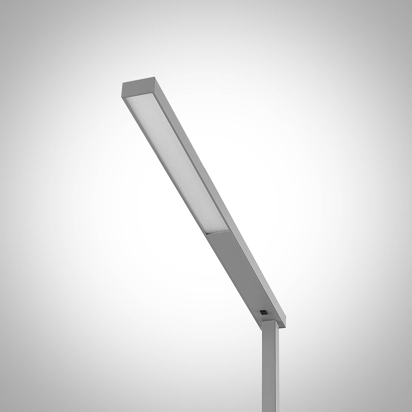 Arcchio Lampade da terra per ufficio (Moderno) colore Grigio, in Alluminio ad es. Studio & Ufficio lampadina inclusa Lampada lampada postazione lavoro piantana