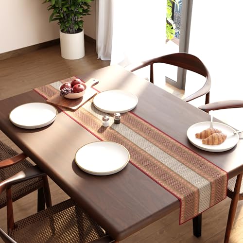 Image of Encasa XO Dining Table Runner 4 Seater, Handcrafted Madurkathi River Grass