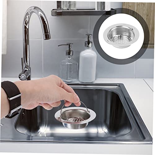 Set de 2 tapones para fregadero con coladores de acero inoxidable miniatura 6